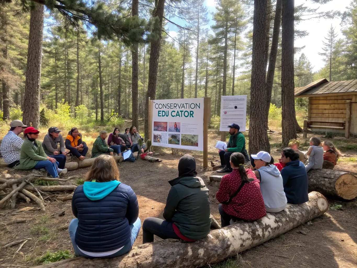 A photograph of SCCSC members conducting an educational workshop for local youth, teaching them about responsible hunting practices and wildlife conservation.
